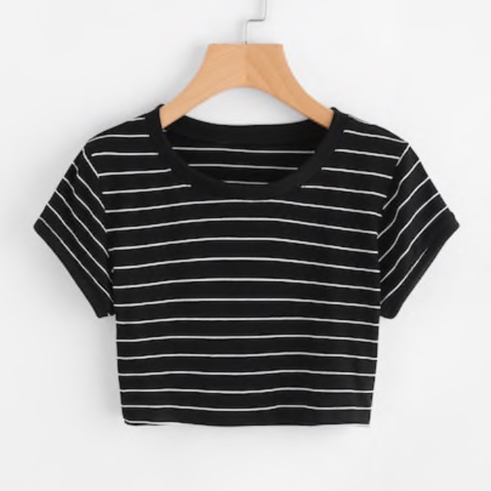 Striped crop top